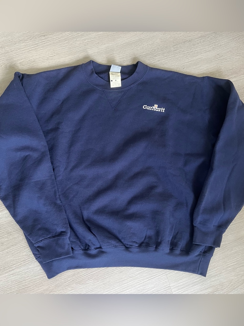 Carhartt Vintage 90s Navy Blue Wilson Embroidered Crewneck